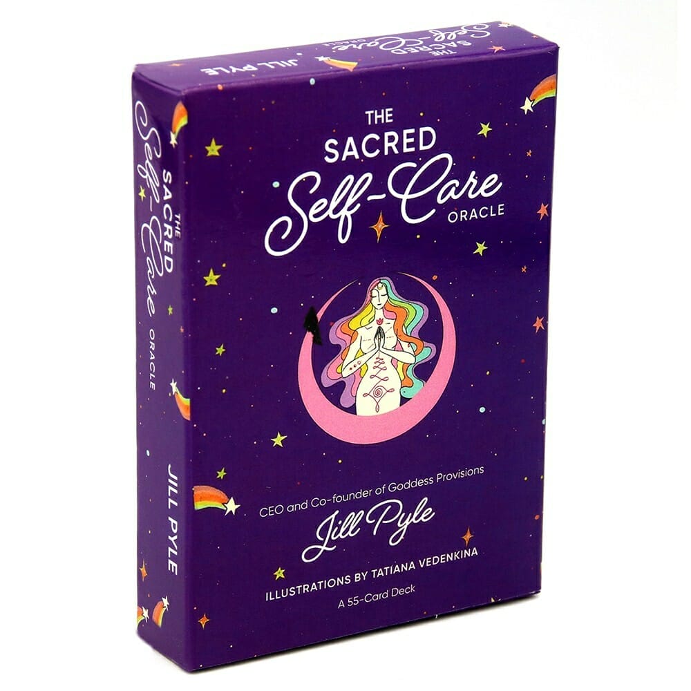 The Sacred Self-Care Oracle: A 55-Card Deck and Guidebook Cards Jill Pyle in-depth for Mantras Journal Prompts And Guidance. gift ideas