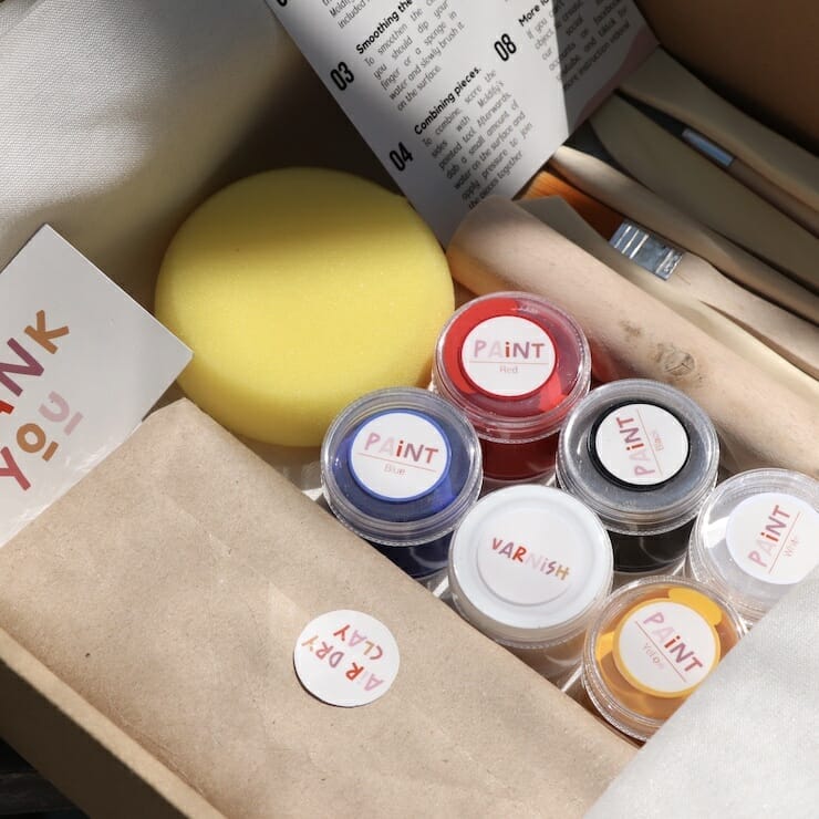 Moldify DIY Do-It-Yourself Air-Dry Clay Starter Kit Crafts Creations