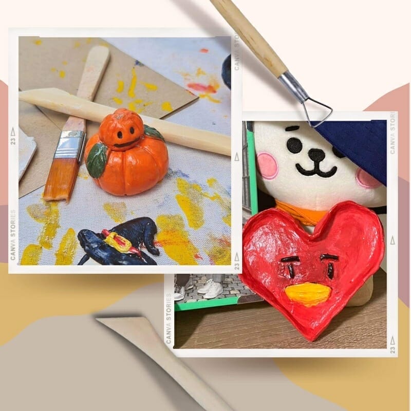 Moldify DIY Do-It-Yourself Air-Dry Clay Starter Kit Crafts Creations