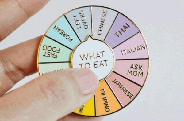 Turnable Roulette Fun Pins Tangle Gospel Personality Enamel Brooch