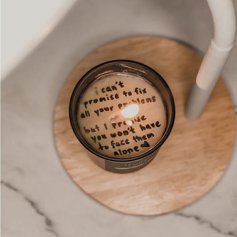 Scented Candle with hidden/surprise message (customizable written message in the candle) 200 ml