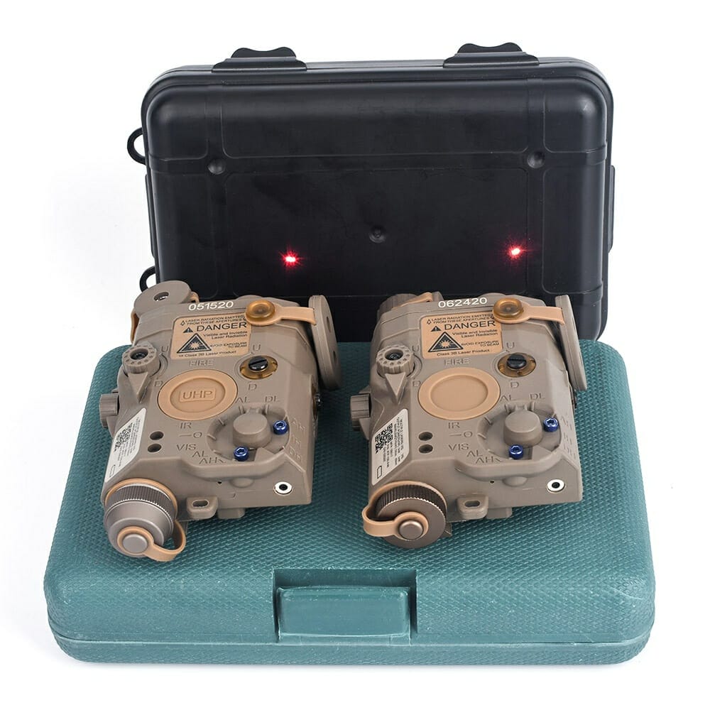 Two Element PEQ-15 Flashlights in a case.