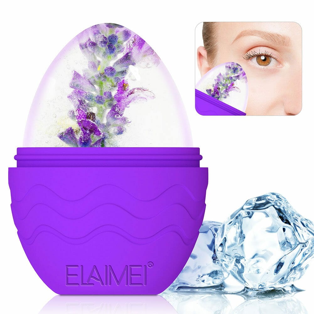 ELAIMEI Egg-shaped Ice Mold Ice Face Roller Lighten Eye Bags Dark Circles Anti-wrinkle Shrink Pores Facial Care Tool Women Men