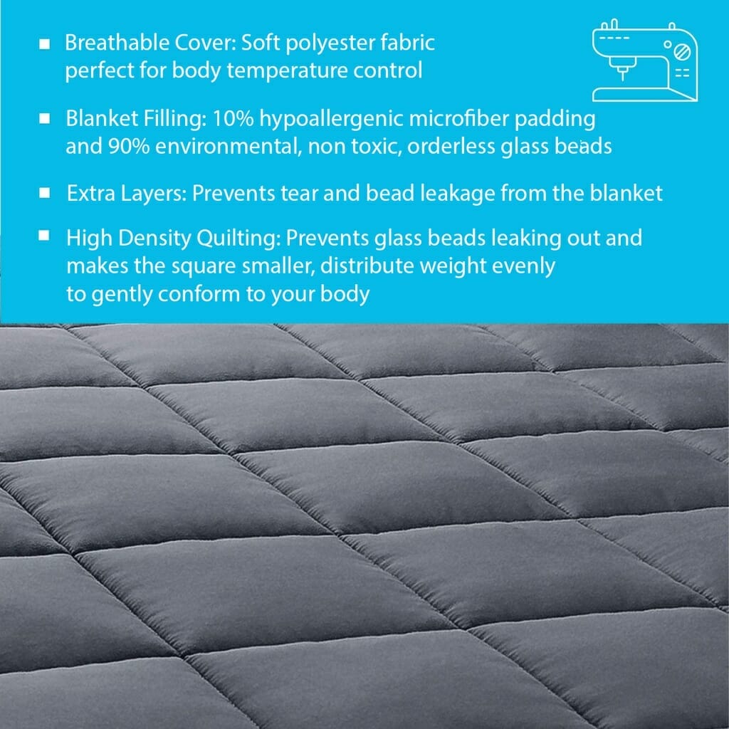 Weighted Blanket for Anxiety Autism ADHD Calming Gravity Tranquility Blankets for Adults/Kids