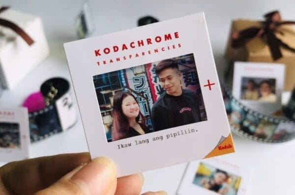 Mini Kodachrome Film Slide photo keychain.