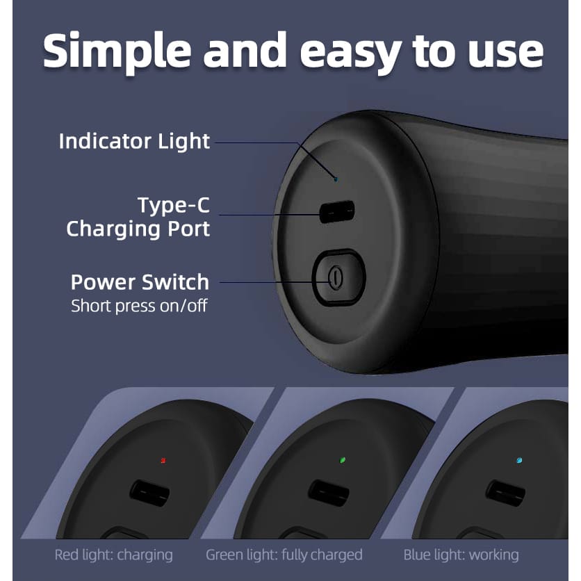 A simple and easy to use KONKA Portable Mini Men's Razor Electric Shaver.